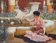 John William Godward A Pompeian Garden china oil painting artist